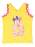 Billieblush cartoon-print cotton T-shirt - Yellow