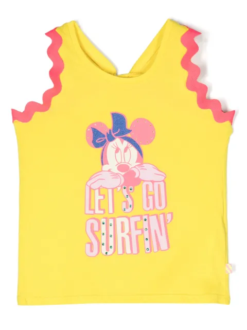 Billieblush cartoon-print cotton T-shirt
