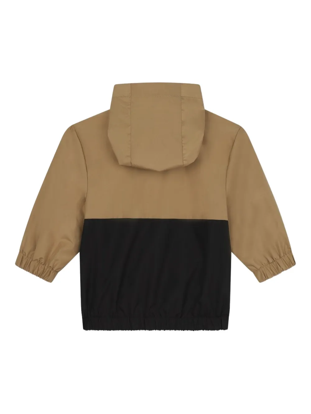 BOSS Kidswear Tweekleurig jack met capuchon Bruin