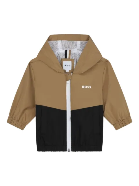 BOSS Kidswear hooded two-tone jacket
