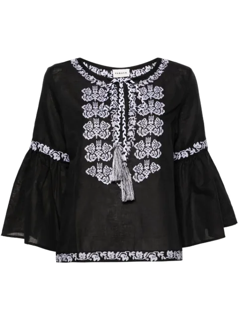 P.A.R.O.S.H. Ciclone floral-embroidered blouse