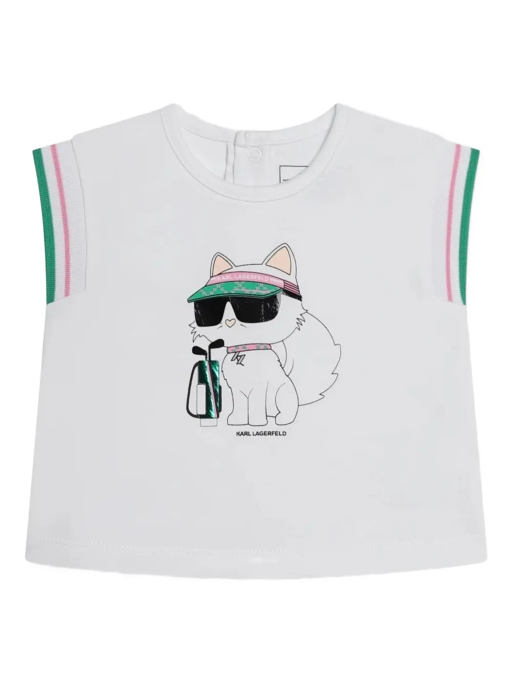 Karl Lagerfeld Kids shorts y top con estampado gráfico | Playeras | Image 2