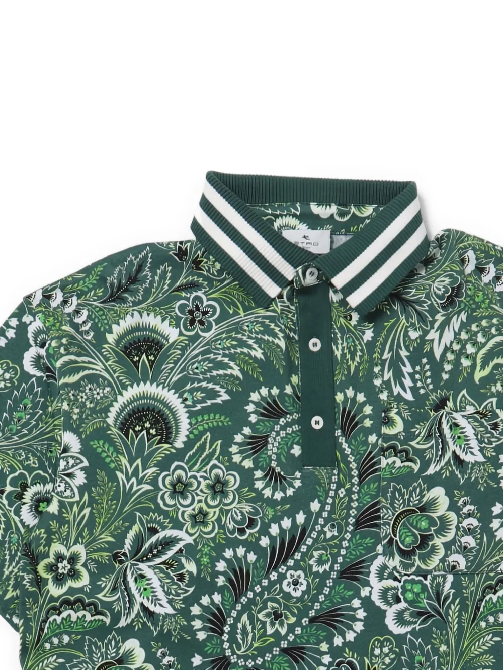 ETRO KIDS Poloshirt met print Groen