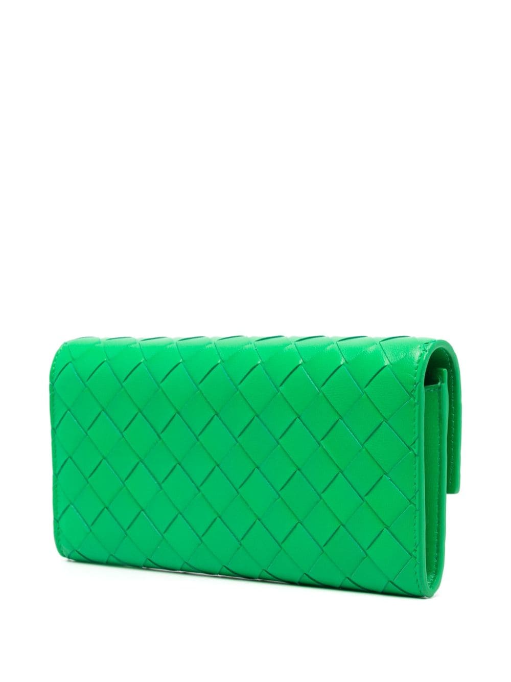 Shop Bottega Veneta Intrecciato Leather Crossbody Bag In Green