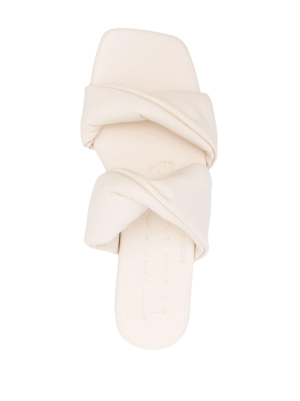 Shop Themoirè Twist-detail Sandals In Neutrals