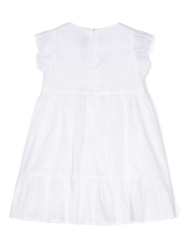 sachin and babi light blue dress Il Gufo Flared Cotton Dress | White