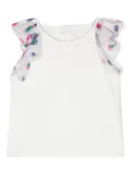 Chloé Kids logo-embroidered T-shirt - White