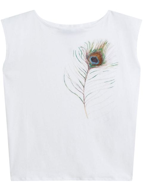 agnès b.  Colisée cotton tank top