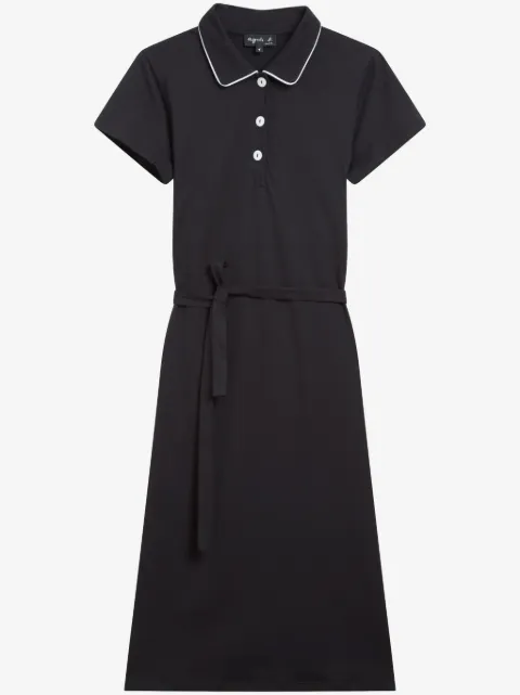 agnès b.  belted cotton polo shirt