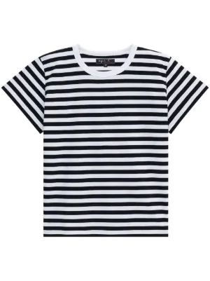 HommeGirls x Fruit Of The Loom Striped Cotton t-shirt | Blue