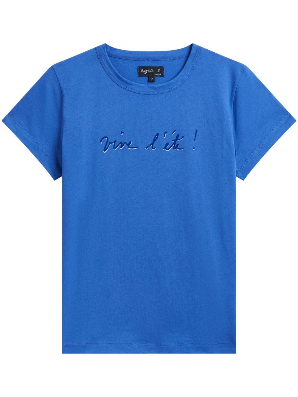 Agnès B. Logo-print T-shirt In Blue