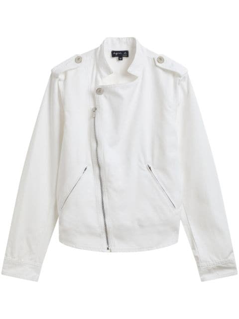 agnès b.  cotton biker jacket