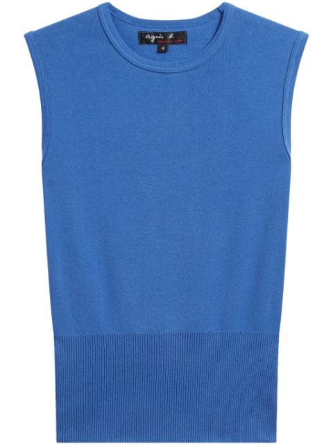 agnès b.  June cotton tank top