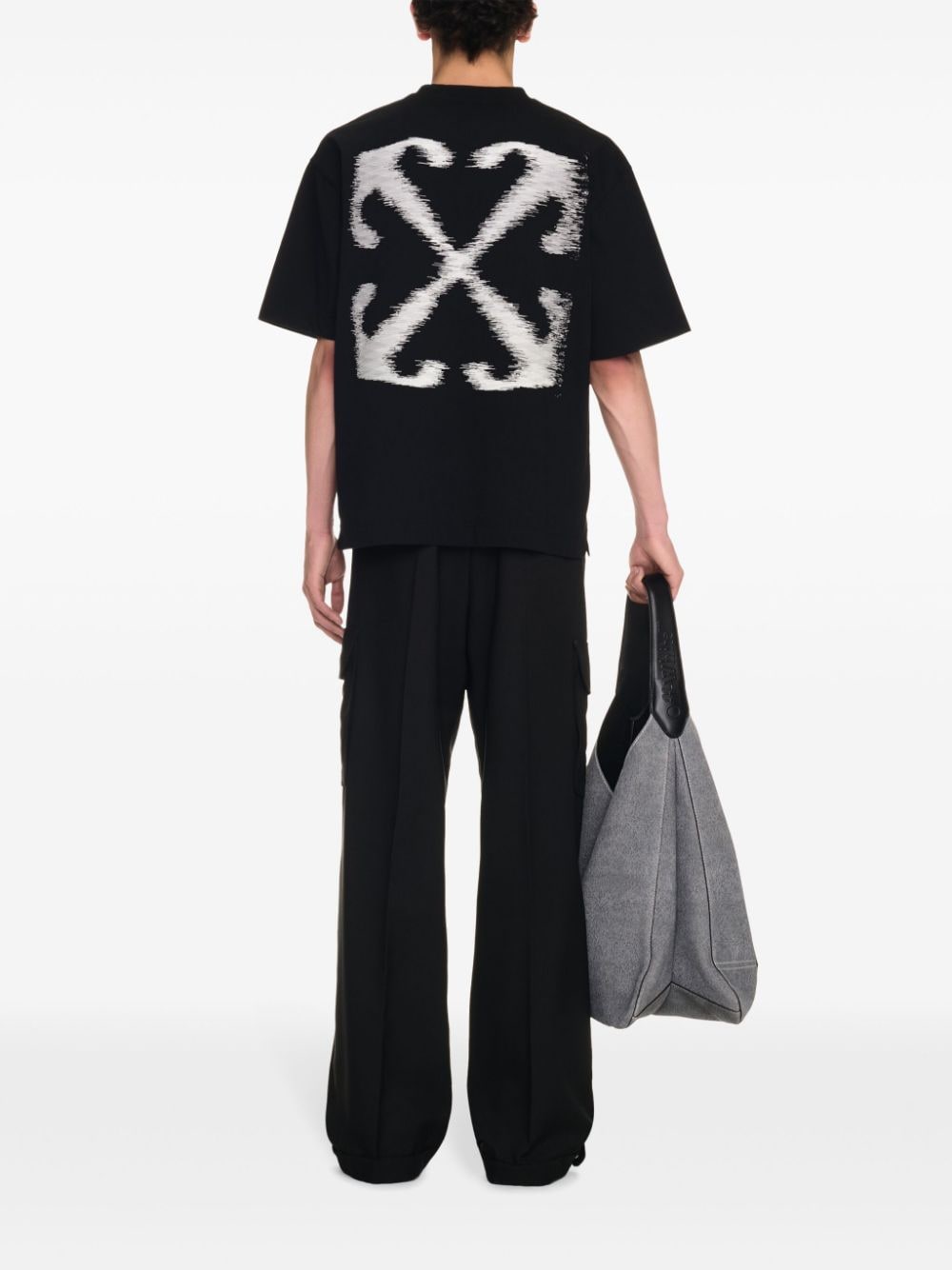 Shop Off-white Windy Arrow T-shirt In Black