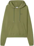 Off-White logo-print hoodie - Green