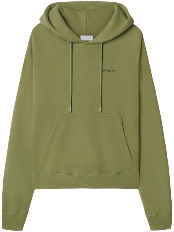 Off-White パーカー グリーン ブラック Off-Greenオフグリーンsport