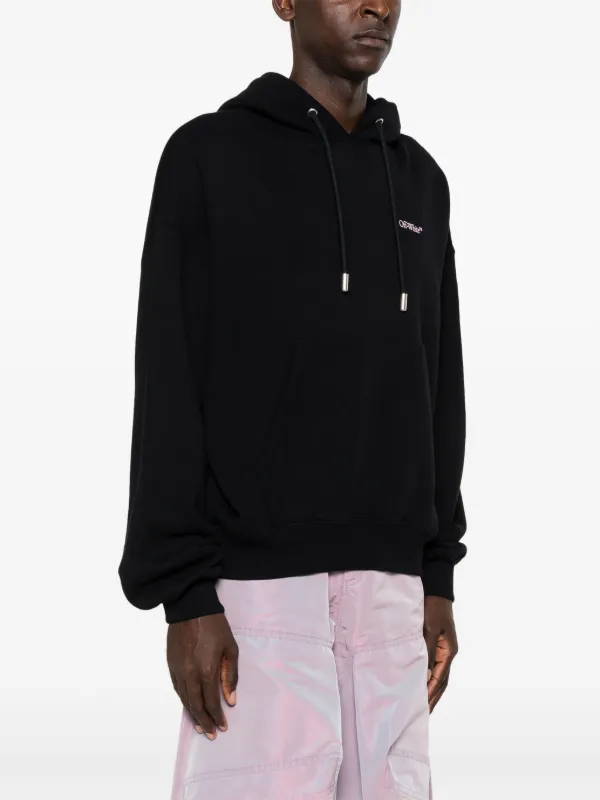 Off-White ブラックパーカー Off-White ロングスリーブ パーカー | ブラック | FARFETCH JP
