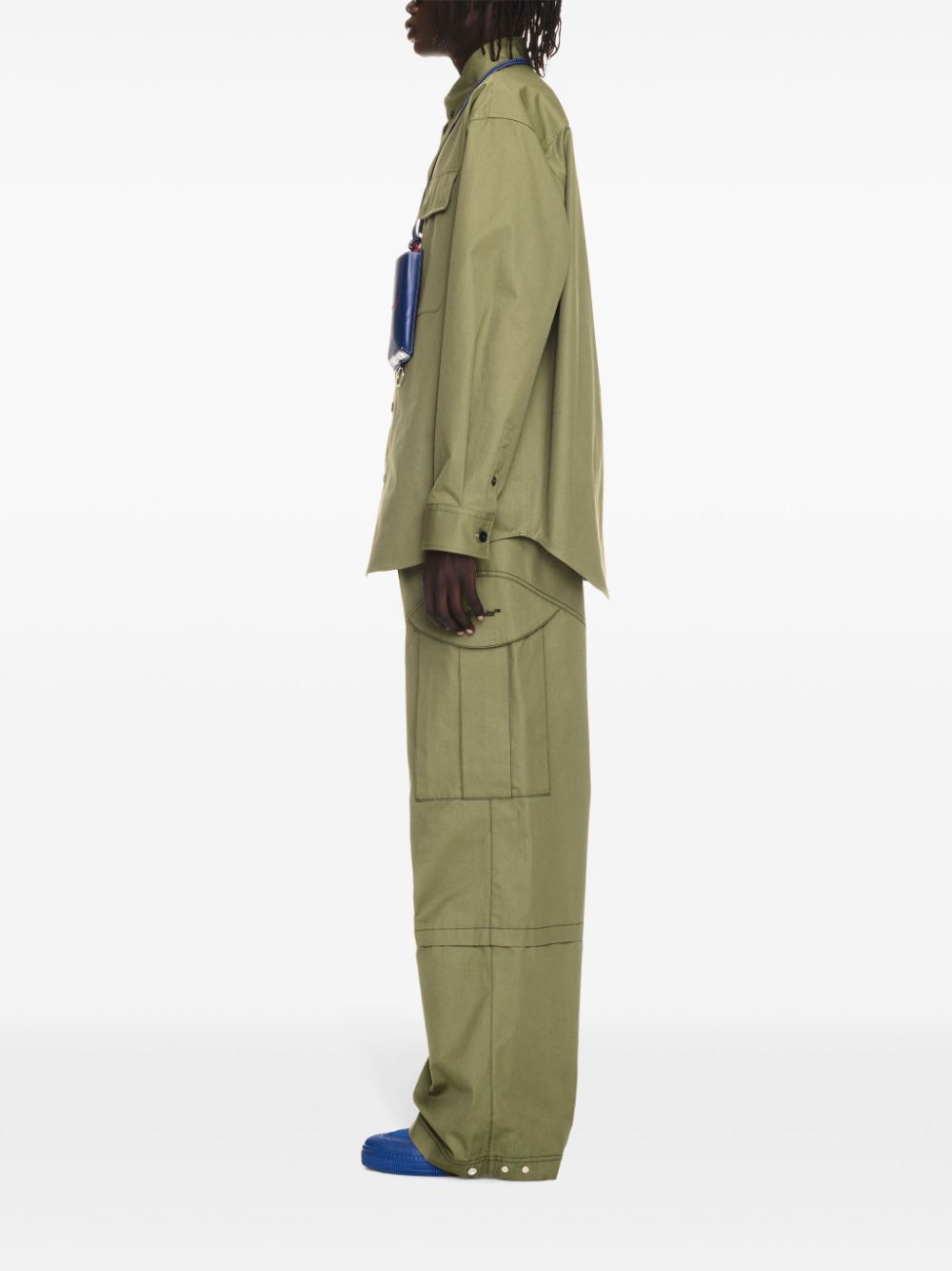 Off-White embroidered cargo straight trousers Men