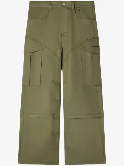 Off-White embroidered cargo straight trousers