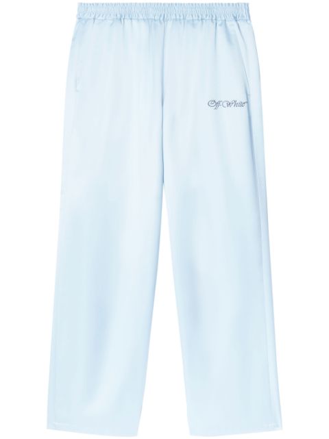 Off-White logo-embroidered track pants Men