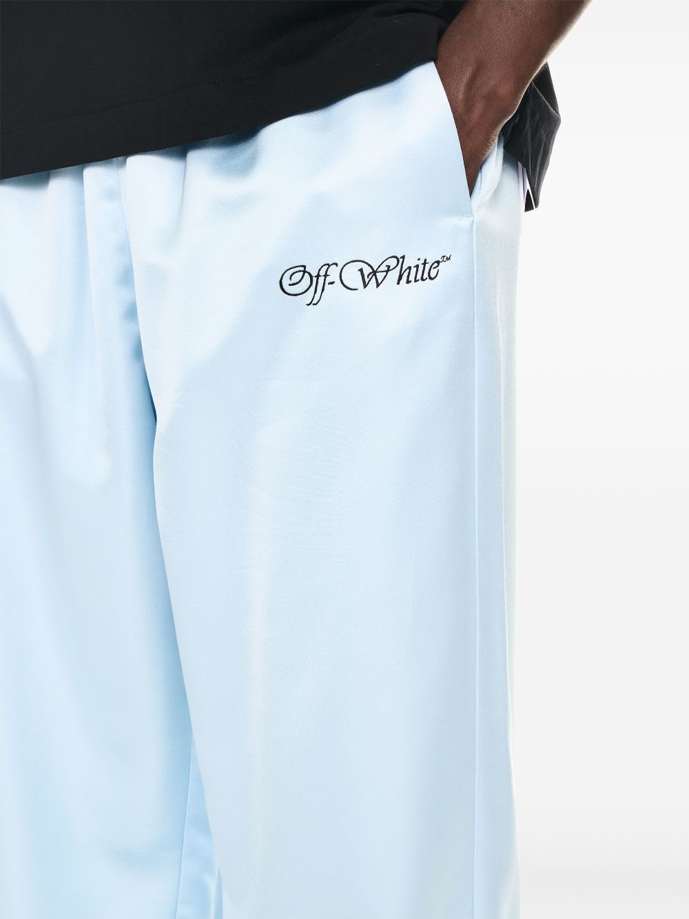 Off-White logo-embroidered track pants Men