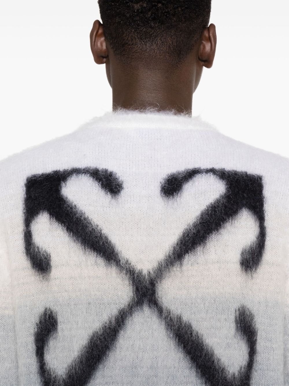 Off-White Arrows ombre brushed jumper Men