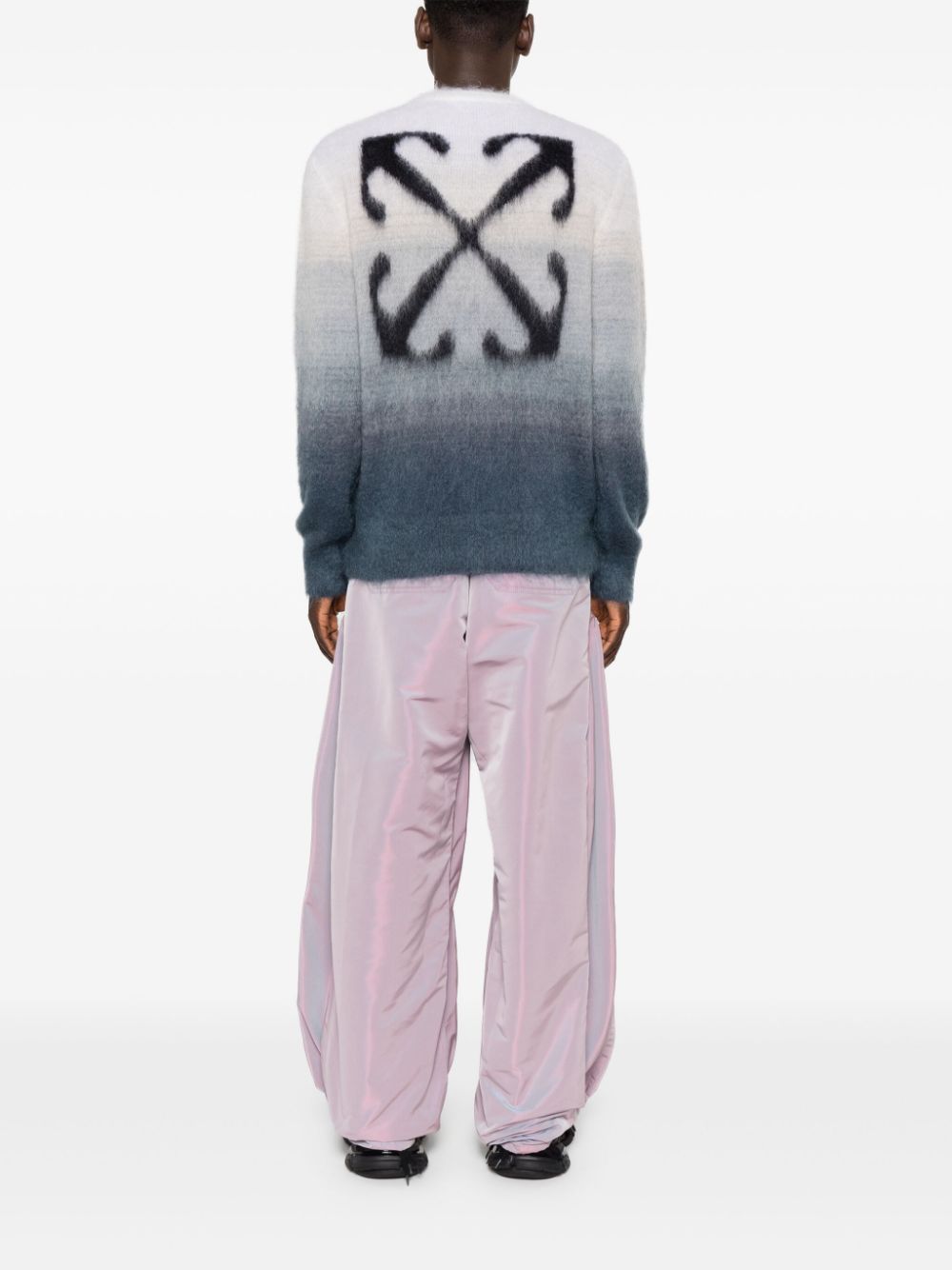 Off-White Arrows ombre brushed jumper Men