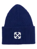 Off-White Arrows-patch beanie - Blue