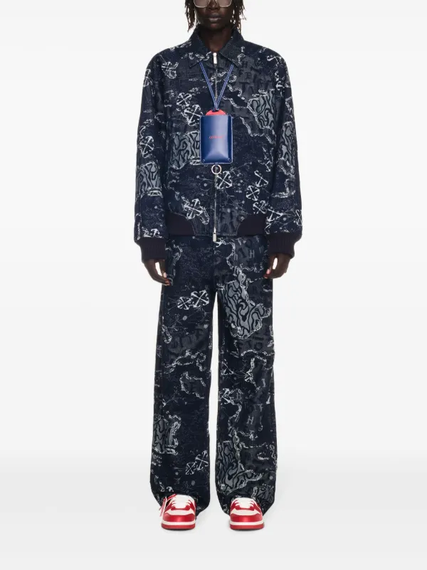 Eve はらぺこ商店 Jacquard Shirts Jacket-ブルー New Zara Floral Jacquard Jacket Overshirt S 3918/404 Blue