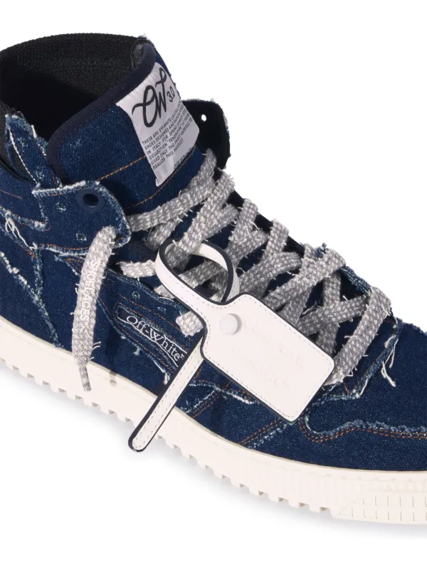 【Off-White】3.0 off court High-Top Sneakers 関税・送料込み Off-White 3.0 Off Court Sneakers | Blue | FARFETCH
