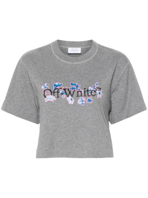 Off-White logo-print cropped T-shirt Women