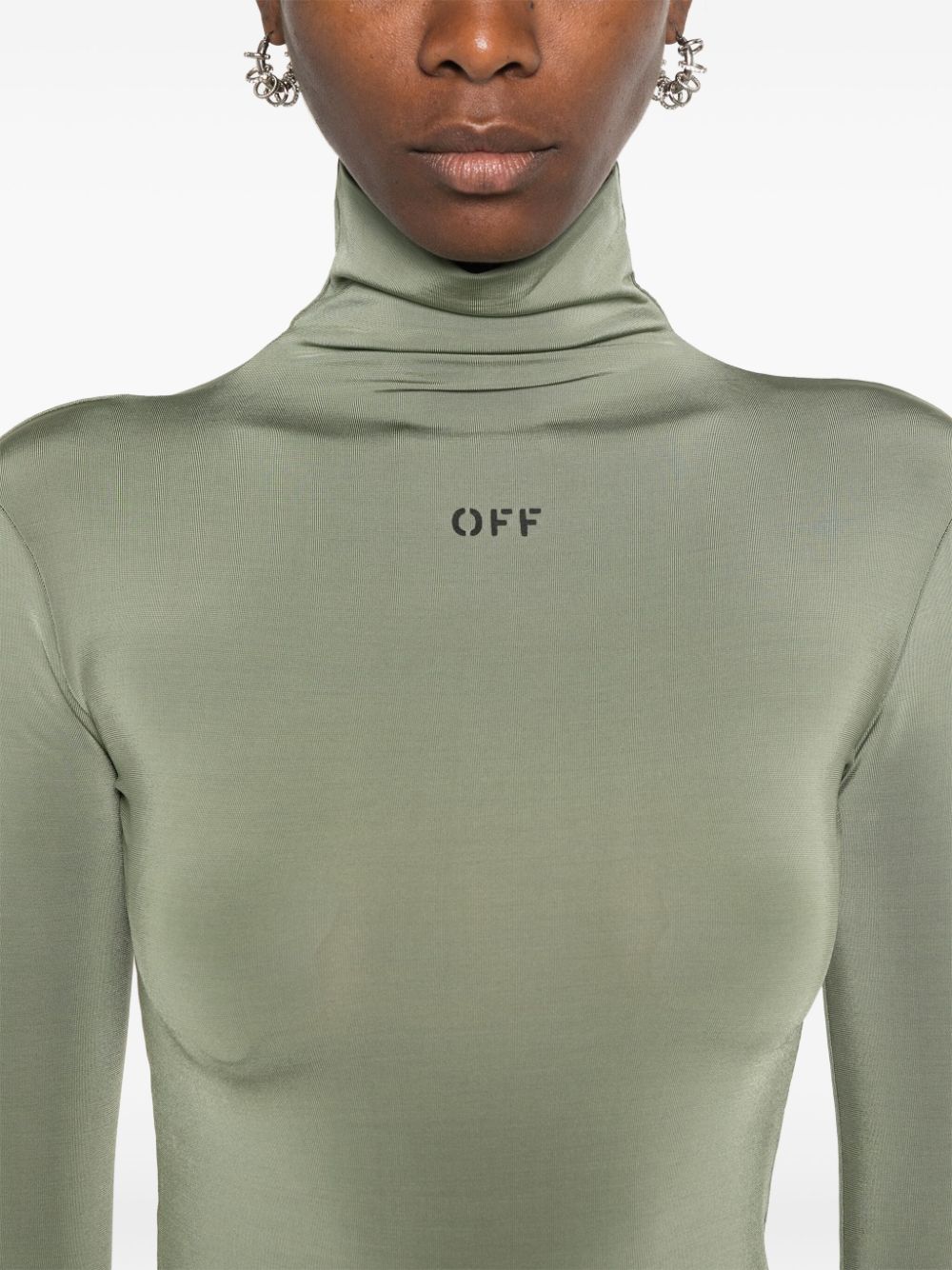 Off-White logo-print top Women