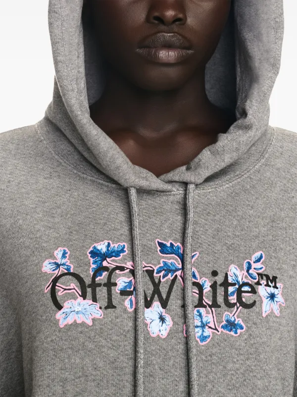 Off-White ロゴ パーカー | グレー | FARFETCH JP