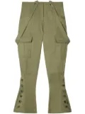 Off-White flared cargo pants - Green