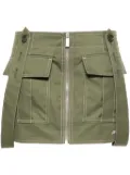 Off-White logo-embroidered mini skirt - Green