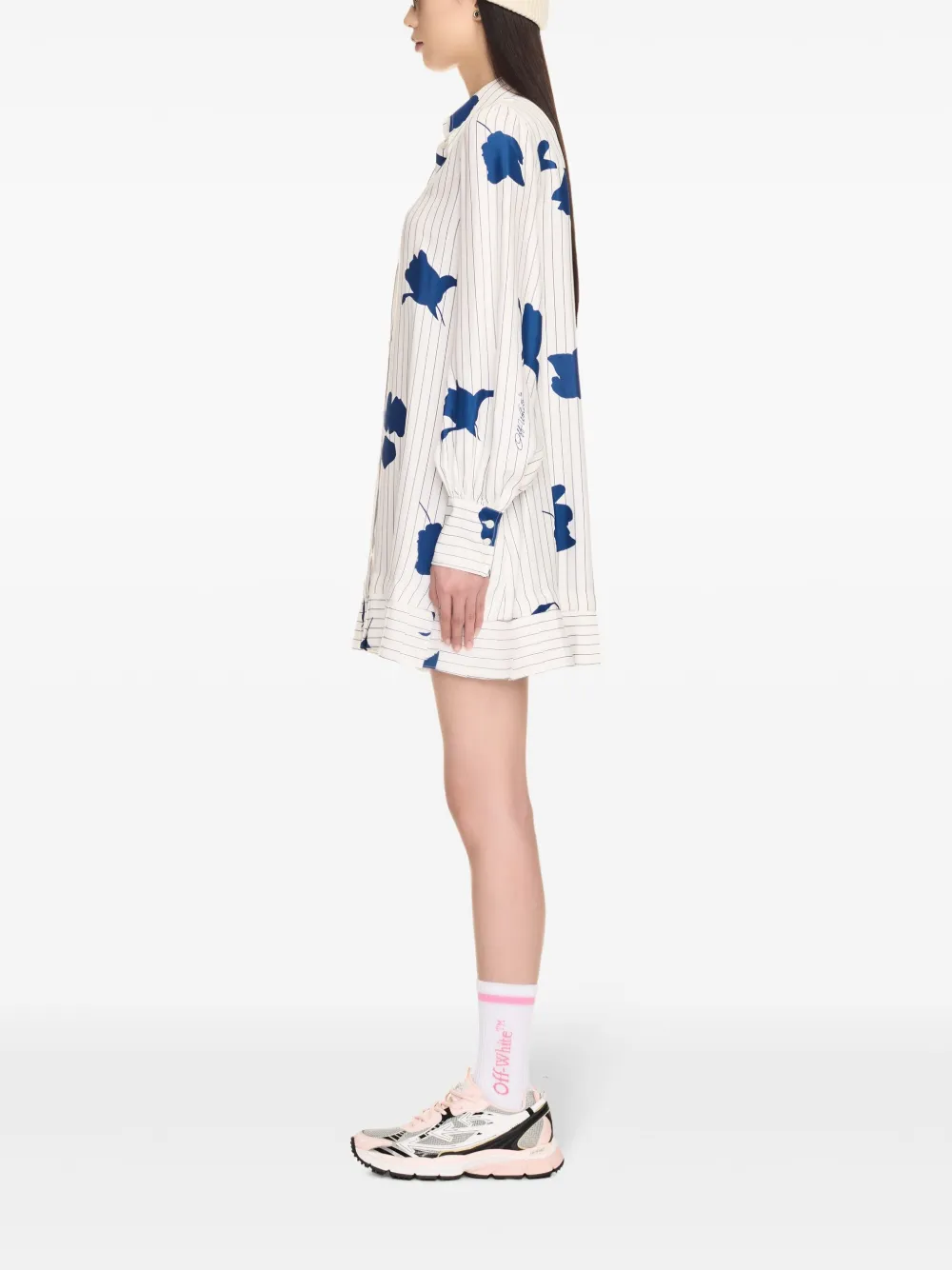 Off-White floral-print shirt dress Women