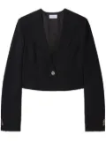 Off-White single-breasted cropped blazer - Black