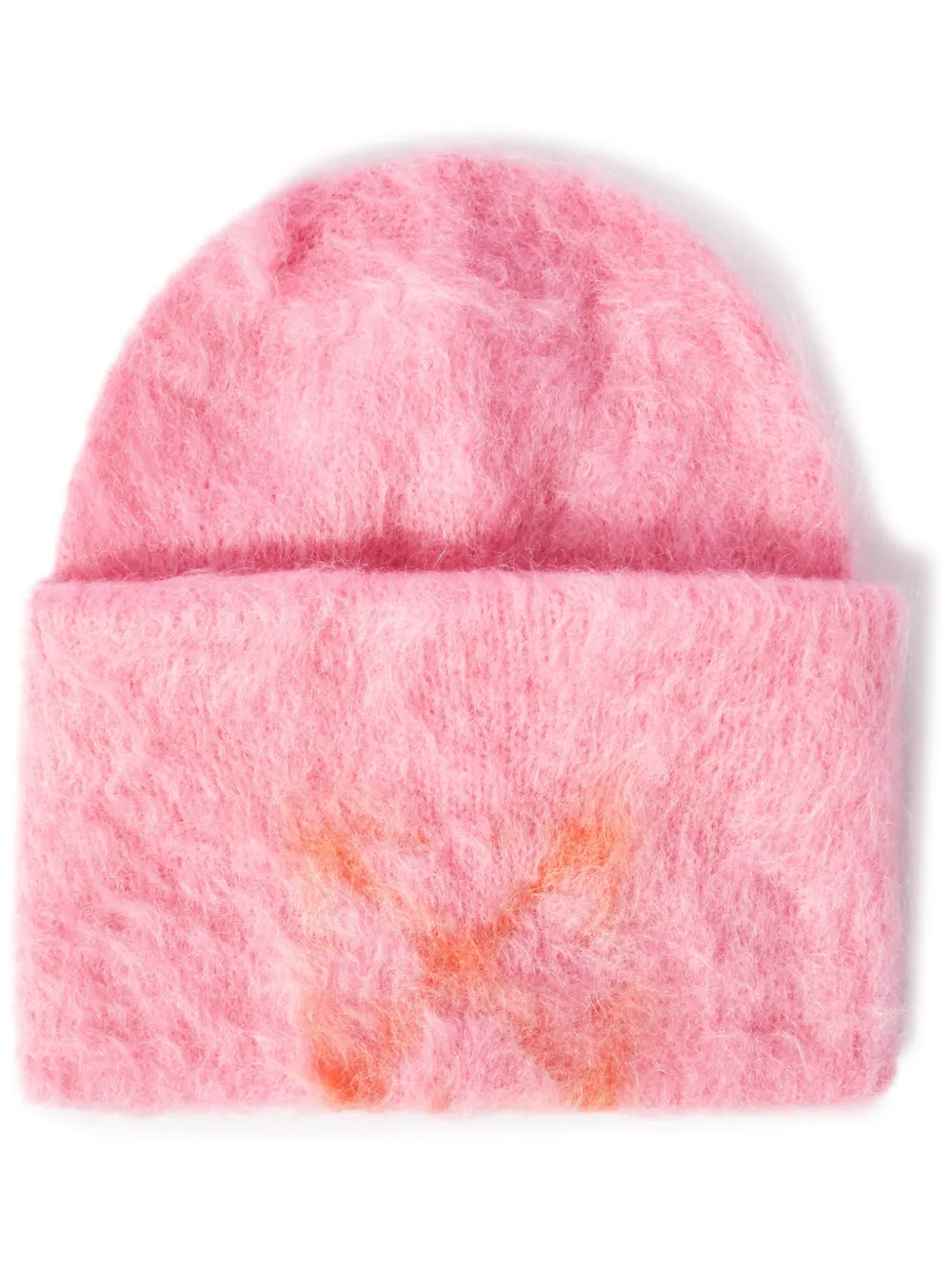 Off-White Intarsia muts Roze