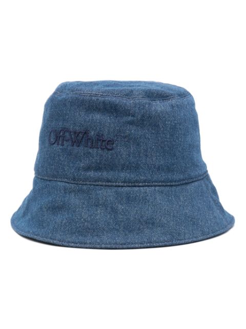 Off-White Bookish denim bucket hat Women