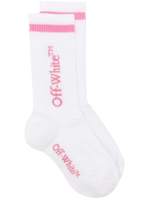 Off-White chaussettes à logo en jacquard