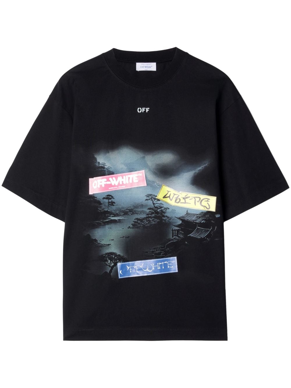 Shop Off-white Graphic-print T-shirt In Black