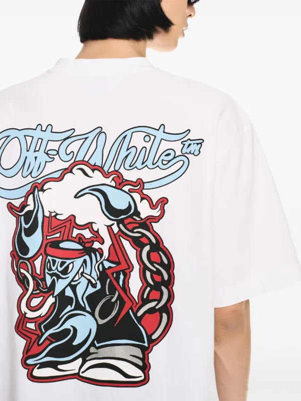 ★送料・関税込★Off-White★GRAPHIC LOGO T SHIRT★ Off-White graphic-print T-shirt | White | FARFETCH JO