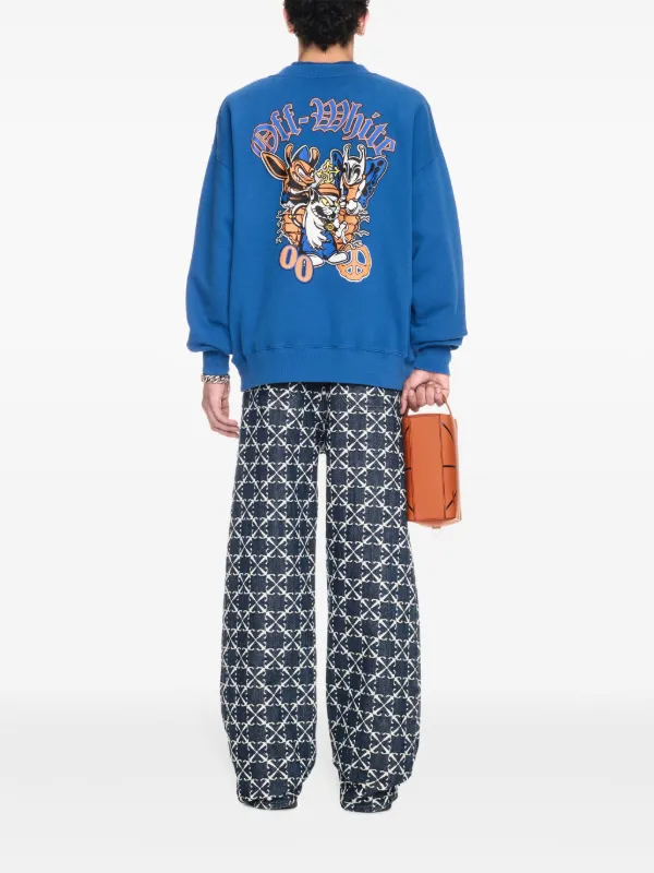 OFF-WHITE◆スウェットシャツ Off-White S.Matthew スウェットシャツ | ブラック | FARFETCH JP