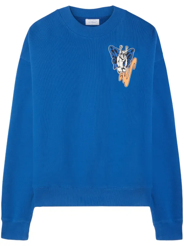 Off White Gang Sweatshirt Blue FARFETCH UK