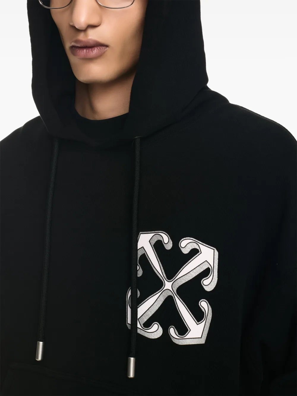 Off-White Dragon hoodie Zwart