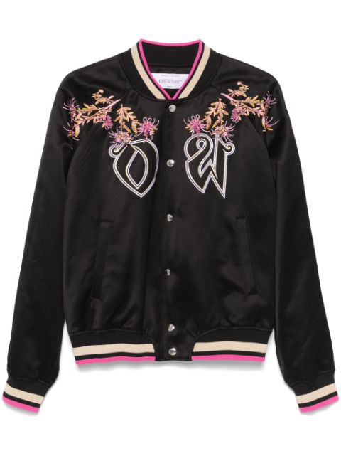 Off-White eagle-embroidered bomber jacket Men