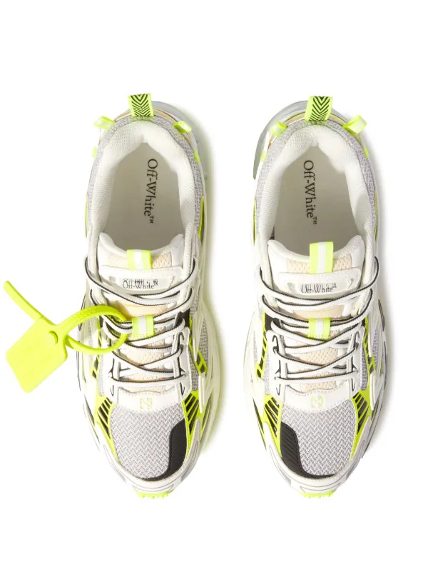 Off White C O Virgil Abloh Women s OW Be Right Back Yellow Low top Sneakers