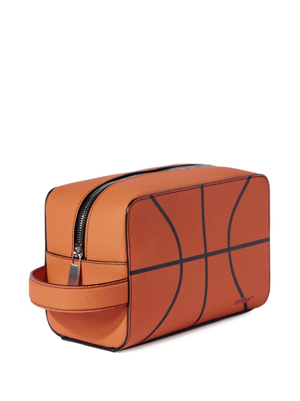 Shop Off-white Basket Toiletry Bag In Orange