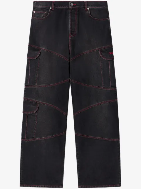 Off-White Script Samurai straight jeans