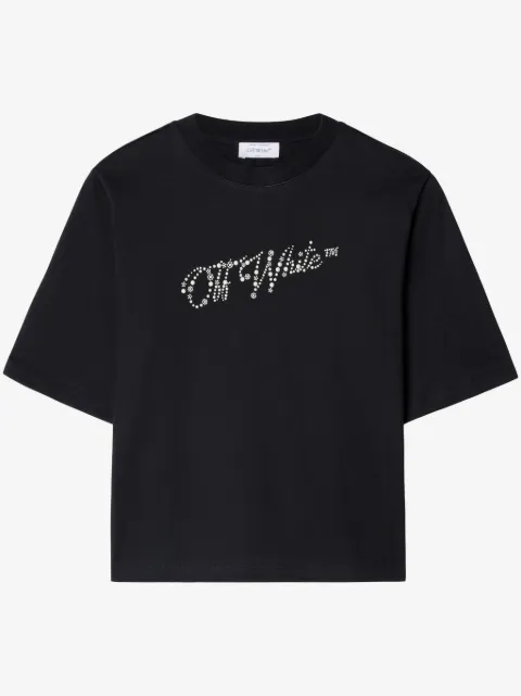 Off-White Camiseta com aplicação de logo